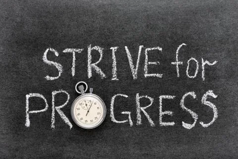Strive for progress Stock Photos