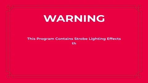 Strobe Effects Content Advisory Warning Typing Text Message on Red Background Vidéo 292282819