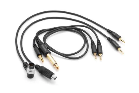 Strobe flash cables Stock Photos