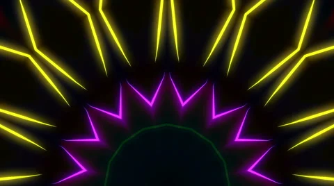 Strobe lasers kaleidoscope visual Stock Footage 64864985