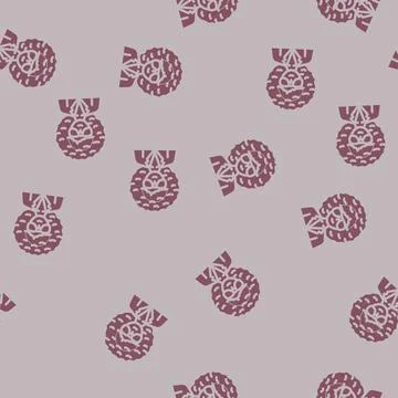 Strobe lights disco party glyph vector seamless pattern Illustrazione stock