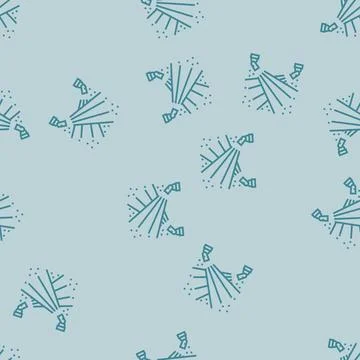 Strobe lights disco party line seamless pattern Illustrazione stock