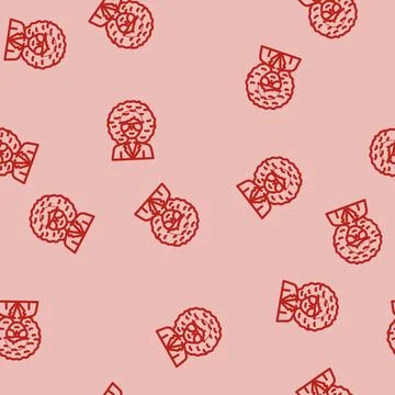 Strobe lights disco party line vector seamless pattern Stock Illustration