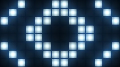 Strobe Lights Flashing VJ Blinking Box Lights Bulb Stage Stock Footage 50156993