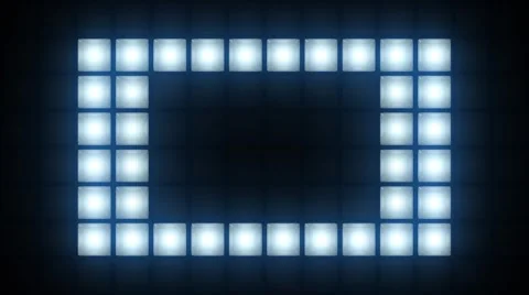 Strobe Lights Flashing VJ Blinking Box Lights Bulb Stage Stock-Footage 50157245
