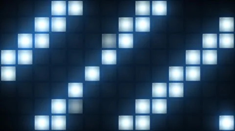 Strobe Lights Flashing VJ Blinking Box Lights Bulb Stage Vídeos de archivo 50157247