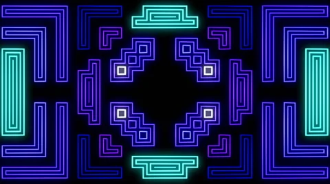 Strobe Neon Pattern Stock-Footage 47499014