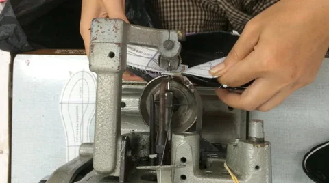 Strobel stitching machine Stock Footage 50591301