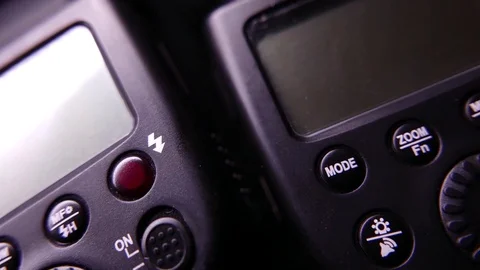 Strobes for a camera. 4K UHD Stock Footage 72921139
