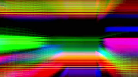 Strobing neon glitch background, abstract vfx animation Stock Footage 237538445