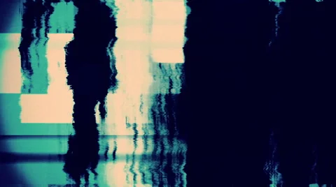 Strobing TV static in pulsing blues - Video Background 2203 HD Stock Footage 62800429