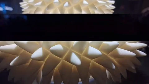 A stroboscope, a strobe. An object illuminated by a flashing strobe light Stock Footage 331572850