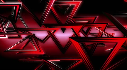 Stroboscopic Red Triangles Animation VJ Loop Stock-Footage 57329448