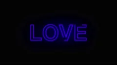 Stroke 2d animation of word LOVE in purp... | Stock Video | Pond5