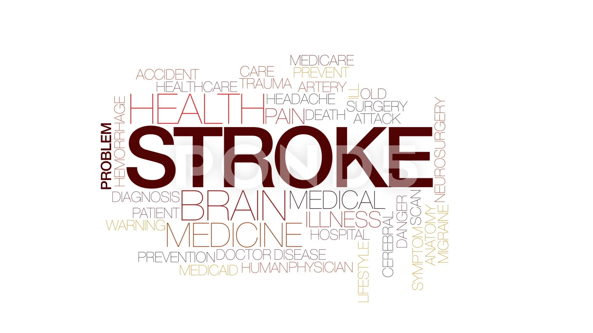 Stroke animated word cloud, text design ... | Stock Video | Pond5