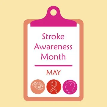 Stroke awareness month Illustrazione stock