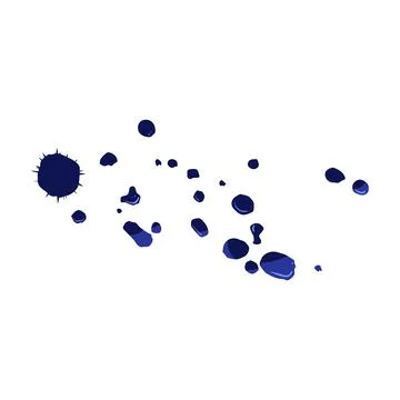 Stroke ballpoint pen splatter cartoon vector illustration Stock Illustration