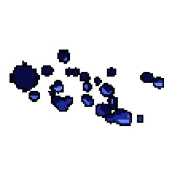 Stroke ballpoint pen splatter pixel art vector illustration Stock Illustration