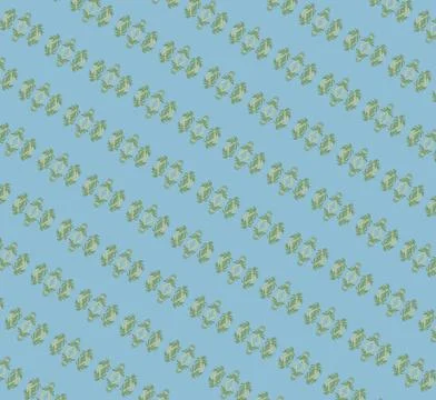 Stroke-based botanical motif outline tile texture in cedar, raw umber, wheat hus Stock Illustration