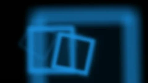 Stroke blue square Stock Footage 20432860