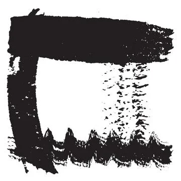 Stroke Brush Grunge Set2222 Illustrazione stock