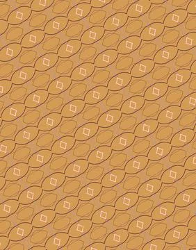 Stroke-built abstract motif single-line repeat pattern in pale rose, bright lave Stock Illustration