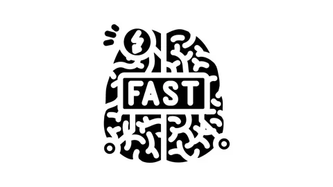 Stroke evaluation glyph icon animation Stock Footage 326731577