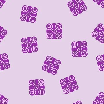 Stroke evaluation glyph seamless pattern イラスト素材