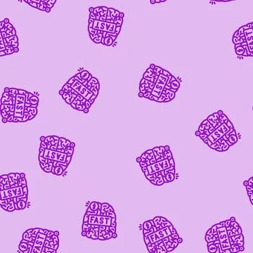 Stroke evaluation line vector seamless pattern Stockillustratie