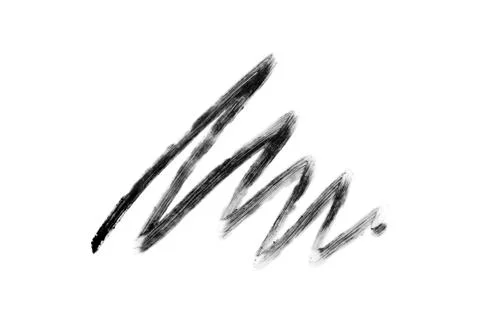 Stroke of eye pencil isolated Stock Photos
