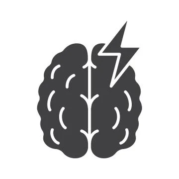 Stroke glyph icon Stock Illustration