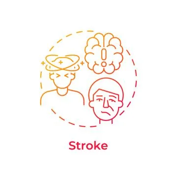 Stroke gradient outline concept icon Stock Illustration