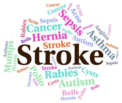 Stroke Illness Represents Transient Ischemic Attack And Disabili Stock Illustration