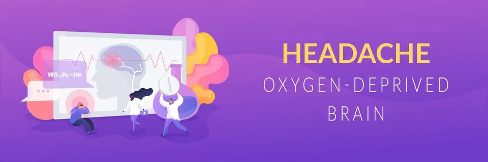Stroke landing page concept Stock Illustration