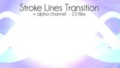 Stroke Lines Transition (15 pack) Stock After Effects