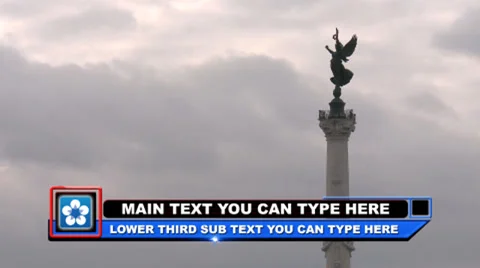 Stroke Lower Third Stock After Effects