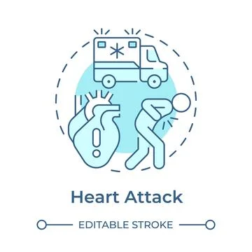 Stroke monochrome blue concept icon Stock Illustration