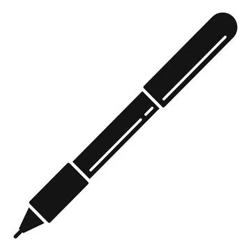 Stroke pencil icon simple vector. Nib tool Stock Illustration