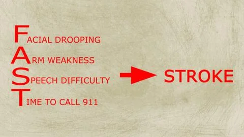 Stroke prevention month Stock Illustration