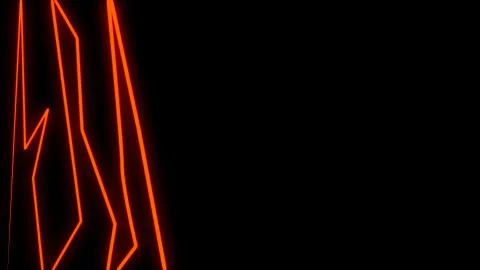 Stroke shining broken lines, abstract computer generated backdrop, 3D render Illustrazione stock