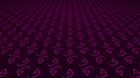 Stroked pentagonal triangles with moving lines and geometric pattern shapes Stock Footage 328555195