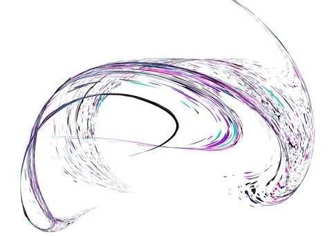 Strokes and splashes in different directions of multi-colored paint on a wh.. Stockillustratie