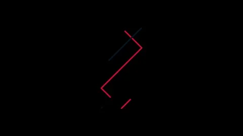 Strokes animate symbols in composition and explosion, Shape and icon animation Stock Footage 296408562