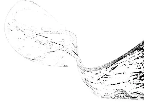 Strokes in different directions of black paint on a white background. Graffit Stock Illustration