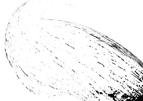 Strokes in different directions of black paint on a white background. Graffit Stock Illustration