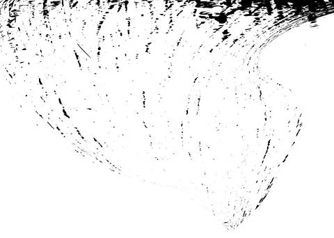 Strokes in different directions of black paint on a white background. Graff.. Stock Illustration