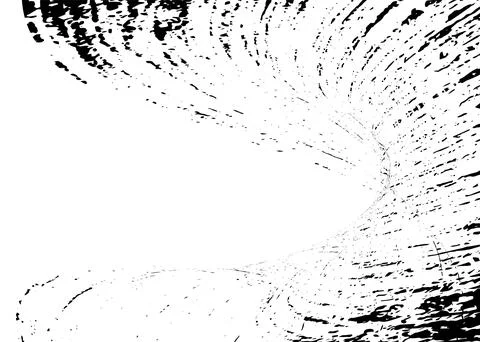 Strokes in different directions of black paint on a white background. Graff.. Stock Illustration