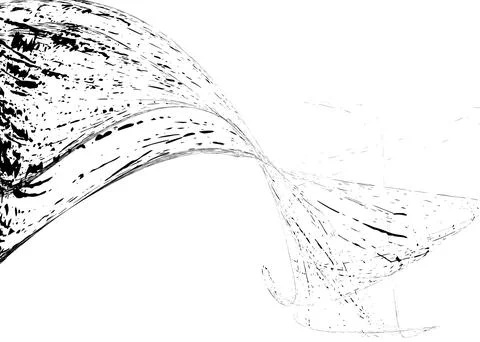 Strokes in different directions of black paint on a white background. Graff.. Stock Illustration