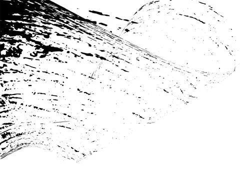 Strokes in different directions of black paint on a white background. Graff.. Stock Illustration