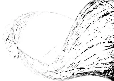 Strokes in different directions of black paint on a white background. Graff.. Stock Illustration